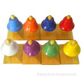 educational musical instrument colorful 8 tones hand bells percussion instrument hand bell